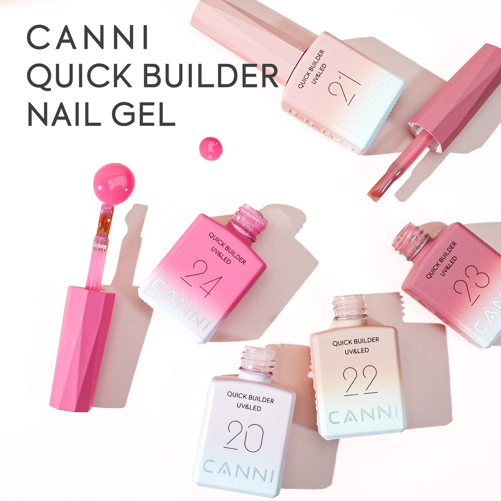 Peel Off Base Coat - CANNI جيل للأظافر البولندية HEMA/TPO تمديد