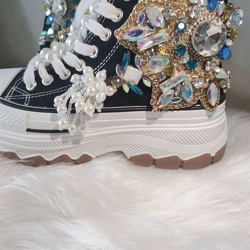 أحذية رياضية نسائية كاجوال ذات - مراجعة Rhinestone Nail Gem وسعره