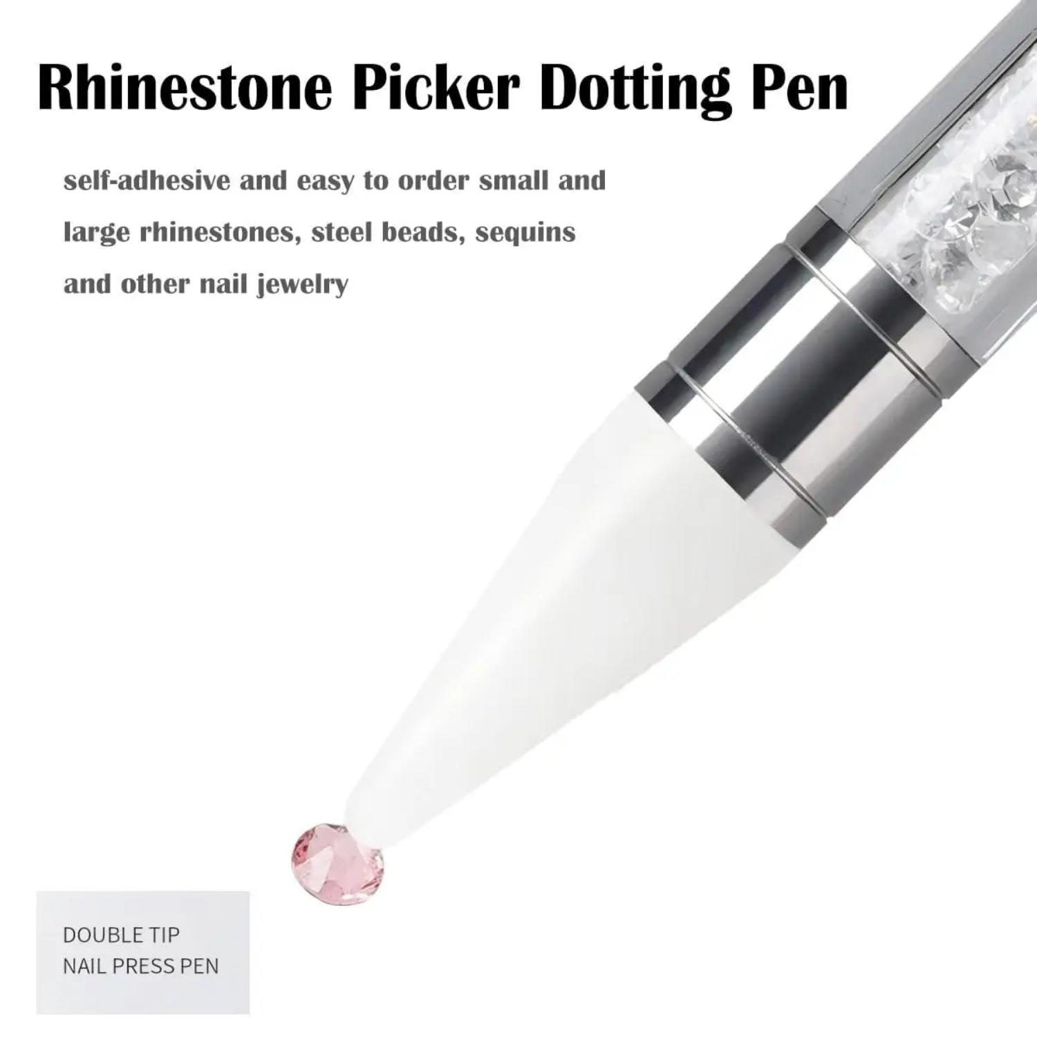 قلم شمع مزدوج الطرف لتحديد ووض - مراجعة Rhinestone Nail Gem وسعره