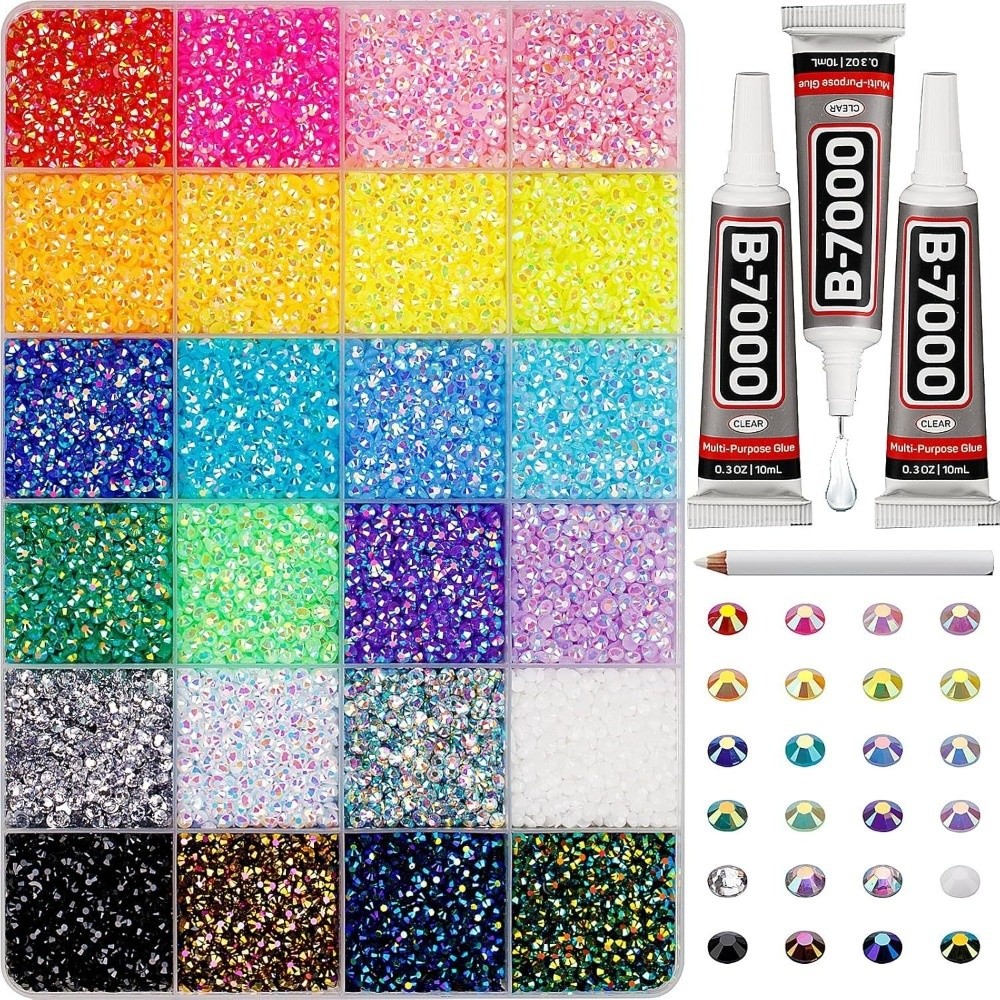 مجموعة أحجار الراين الراتنجية  - مراجعة Rhinestone Nail Gem وسعره