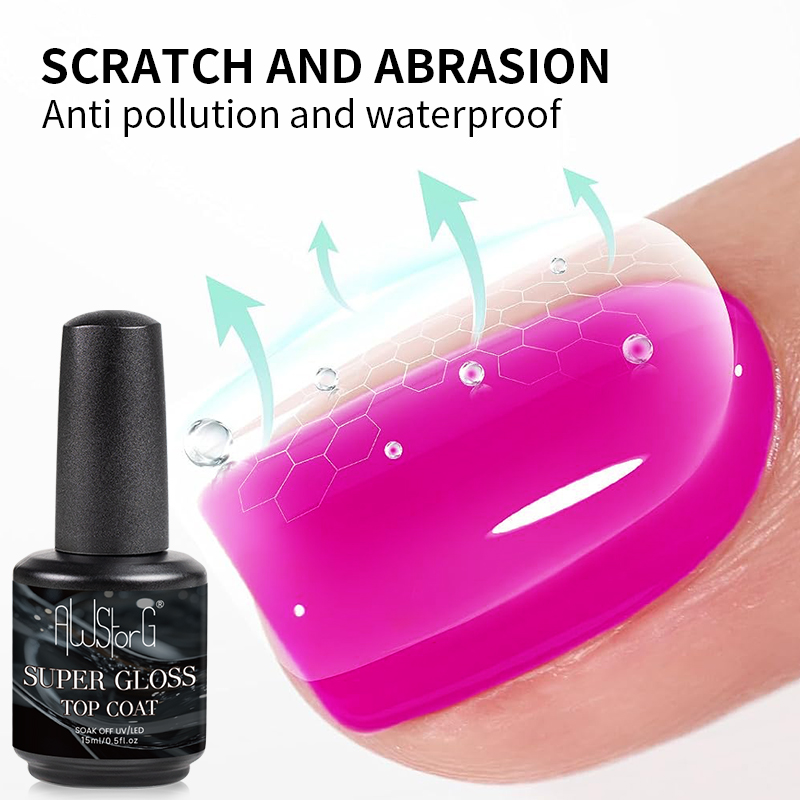 طلاء أظافر AWStorG 15 مل فائق  - مراجعة Peel Off Base Coat وسعره