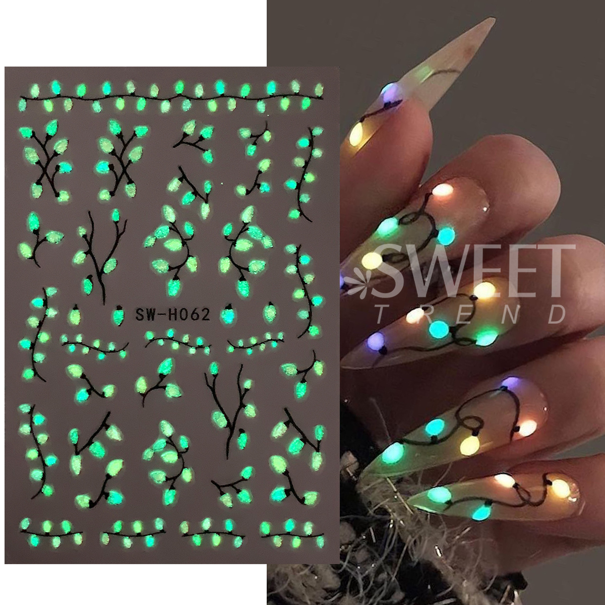 3 قطع من ملصقات الأظافر ثلاثية - مراجعة Nail Art Trend 2026 وسعره