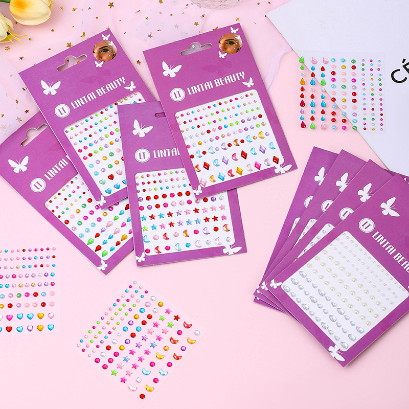 ملصقات أحجار الوجه اللامعة الأ - مراجعة Rhinestone Nail Gem وسعره