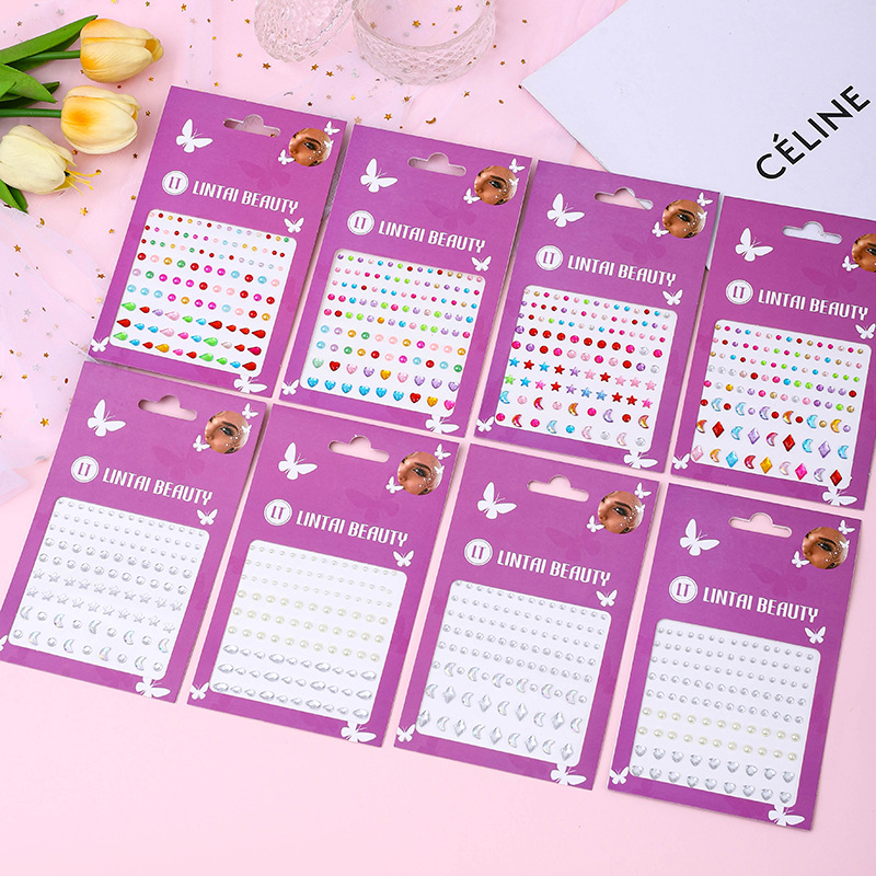 ملصقات أحجار الوجه اللامعة الأ - مراجعة Rhinestone Nail Gem وسعره
