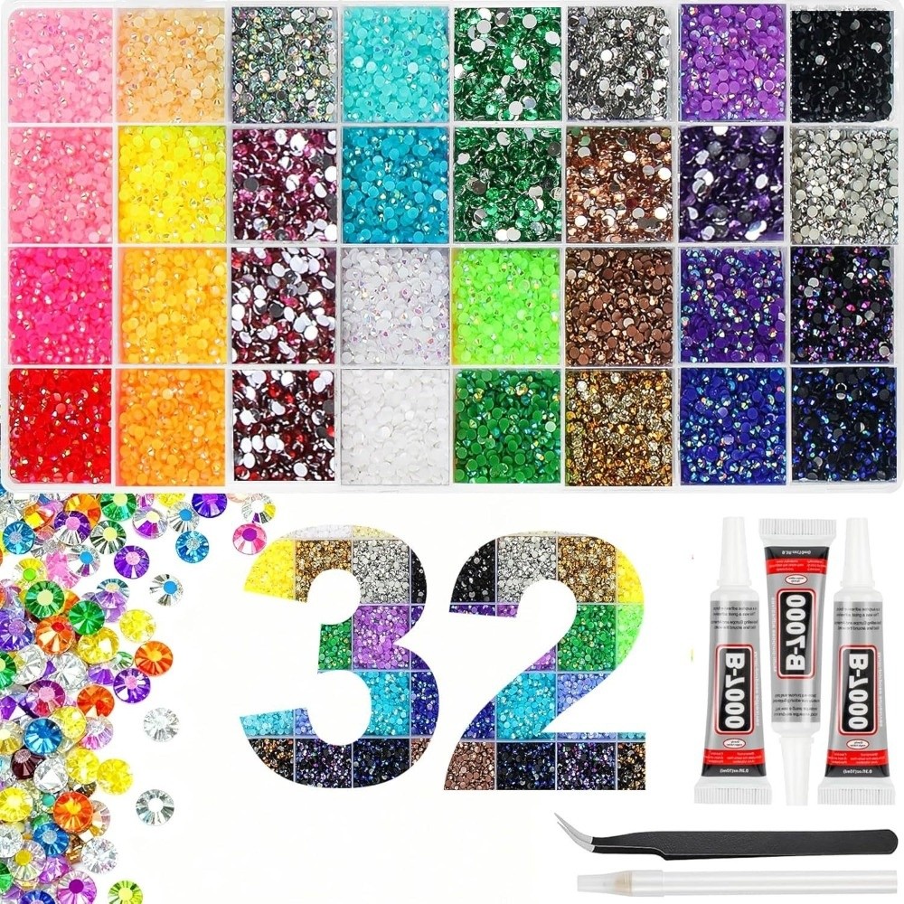 مجموعة أحجار الراين الراتنجية  - مراجعة Rhinestone Nail Gem وسعره